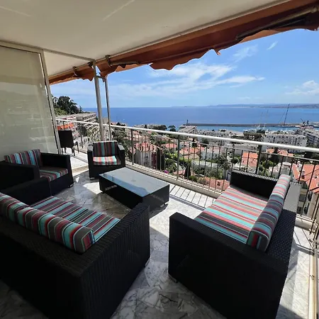 Riviera - Terrasse Des Agaves - Amazing Sea View Cote D'azur Apartment Nice